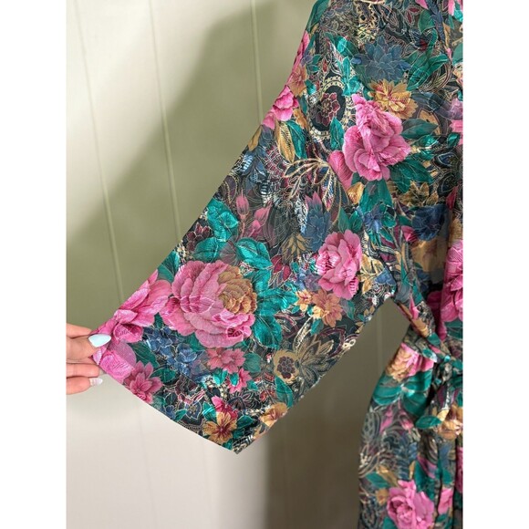 Vintage Inner Most Shorts Cami Tank Pajamas Robe Set PJs‎ Floral Lingerie Size M - Picture 15 of 16